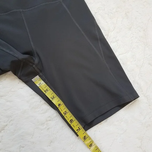 Girlfriend Collective High Rise Bike Shorts in Moon - Picture 5 of 8